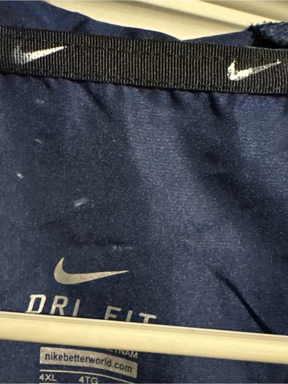 Nike Men’s Black and Navy Swoosh Windbreaker Jacket
